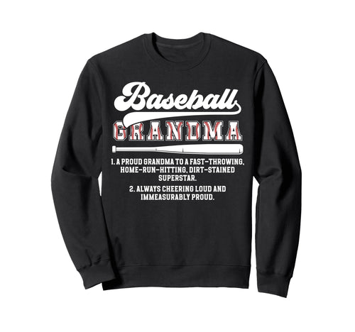 Baseball Grandma Baseball Player Sweatshirt - Minimalist Print for Adults - T-Shirt, Sweatshirt, Hoodie