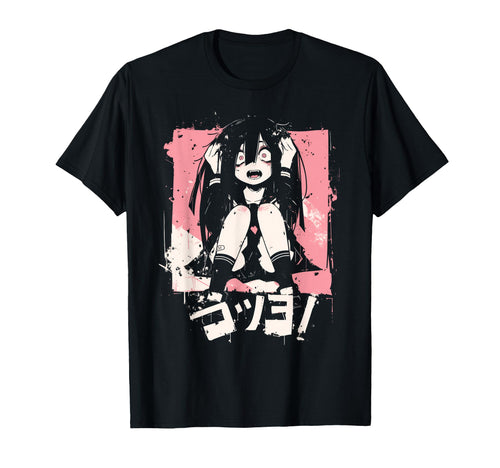 Goth Grunge Demon Anime Waifu Horror T-Shirt - Custom Art Print Men Women - T-Shirt, Sweatshirt, Hoodie