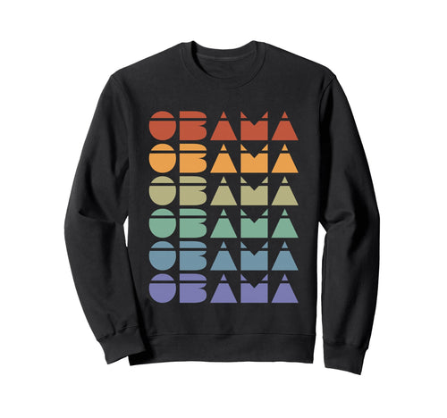 Obama Rainbow Sweatshirt - Minimalist Print for Adults - T-Shirt, Sweatshirt, Hoodie