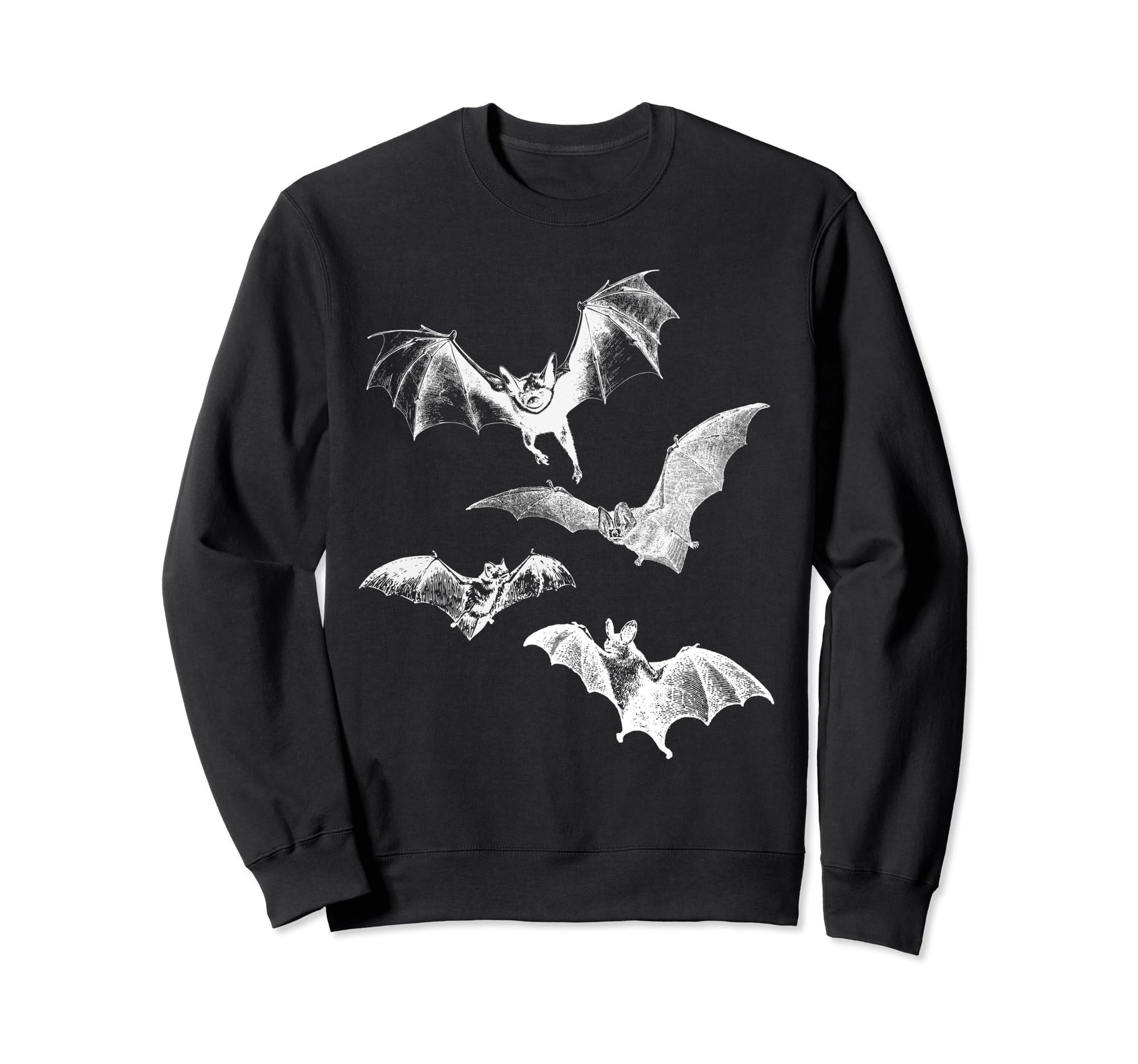Grunge 90S Flying Bats Novelty Sweatshirt - Custom Art Print Men Women - T-Shirt, Sweatshirt, Hoodie