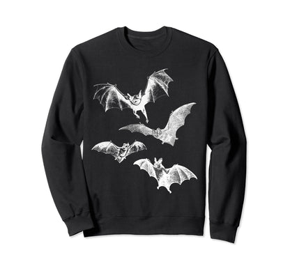 Grunge 90S Flying Bats Novelty Sweatshirt - Custom Art Print Men Women - T-Shirt, Sweatshirt, Hoodie