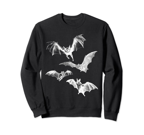 Grunge 90S Flying Bats Novelty Sweatshirt - Custom Art Print Men Women - T-Shirt, Sweatshirt, Hoodie