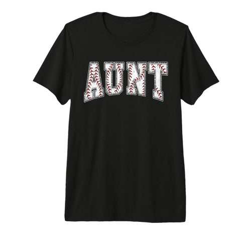 Baseball Aunt Baseball Auntie T-Shirt - Fun Novelty Design for Adults - T-Shirt, Sweatshirt, Hoodie
