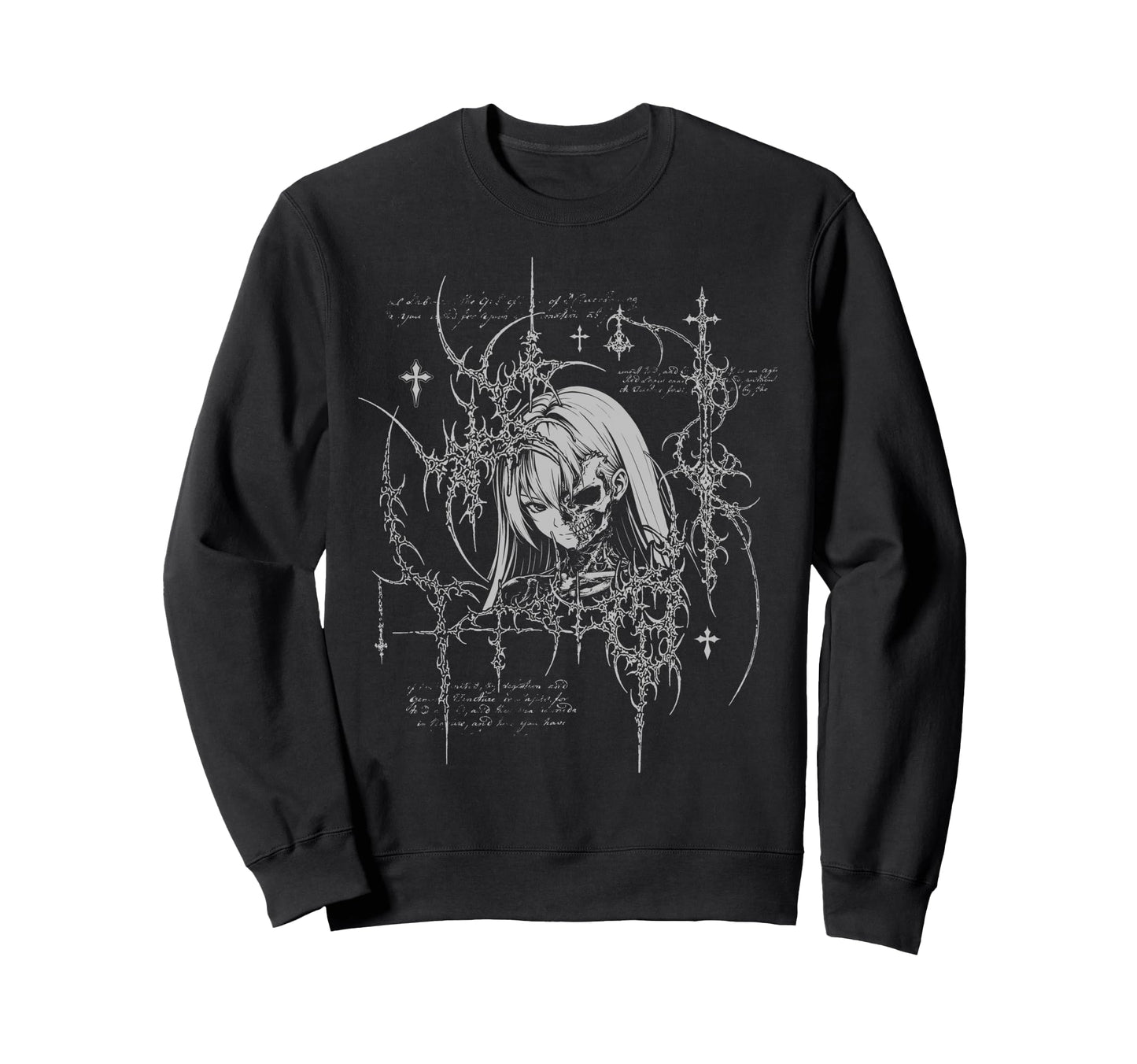 Y2K Grunge Anime Goth Alt Sigilism Sweatshirt - Fun Novelty Design Unisex - T-Shirt, Sweatshirt, Hoodie