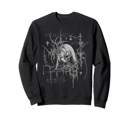 Y2K Grunge Anime Goth Alt Sigilism Sweatshirt - Fun Novelty Design Unisex - T-Shirt, Sweatshirt, Hoodie