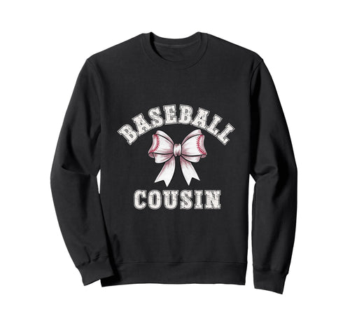 Coquette Baseball Cousin Bow Sweatshirt - Casual Everyday Wear Men Women - T-Shirt, Sweatshirt, Hoodie