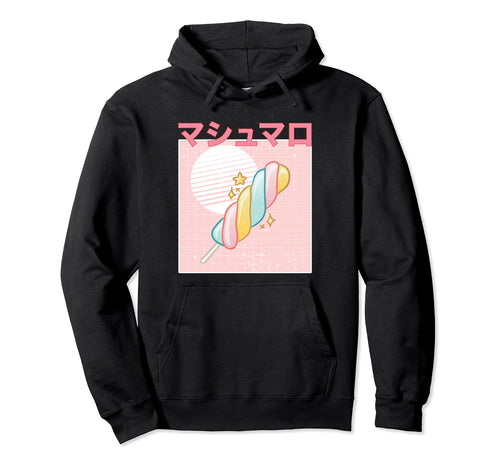 90S Anime Kawaii Japanese Marshmallow Hoodie - Minimalist Print Men Women - T-Shirt, Sweatshirt, Hoodie