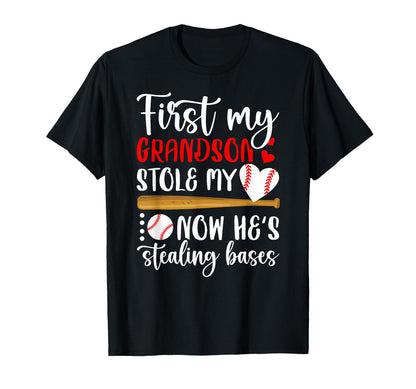 Hes Stealing Bases Baseball Nana Baseball T-Shirt - Trendy Graphic Unisex - T-Shirt, Sweatshirt, Hoodie