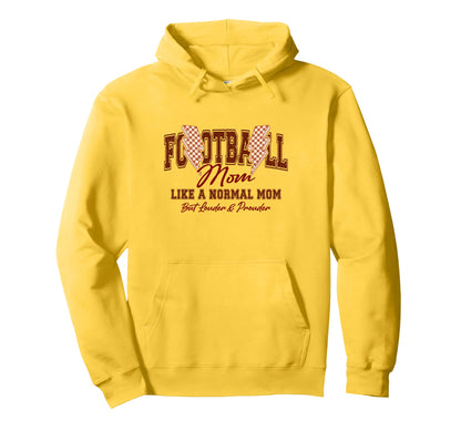 Football Mama Biggest Fan Football Mom Hoodie - Unique Graphic for Adults - T-Shirt, Sweatshirt, Hoodie