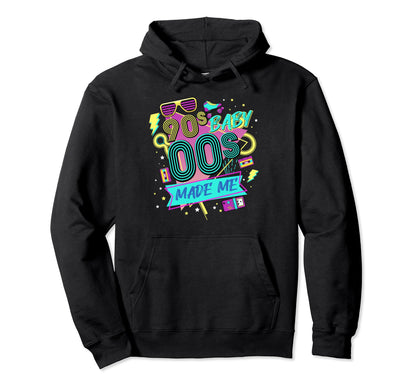 1990S 2000S Made Me Nostalgia Disco Hoodie - Graphic Print Men Women - T-Shirt, Sweatshirt, Hoodie