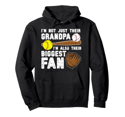 Their Biggest Fan Baseball Softball Hoodie - Aesthetic Graphic for Adults - T-Shirt, Sweatshirt, Hoodie