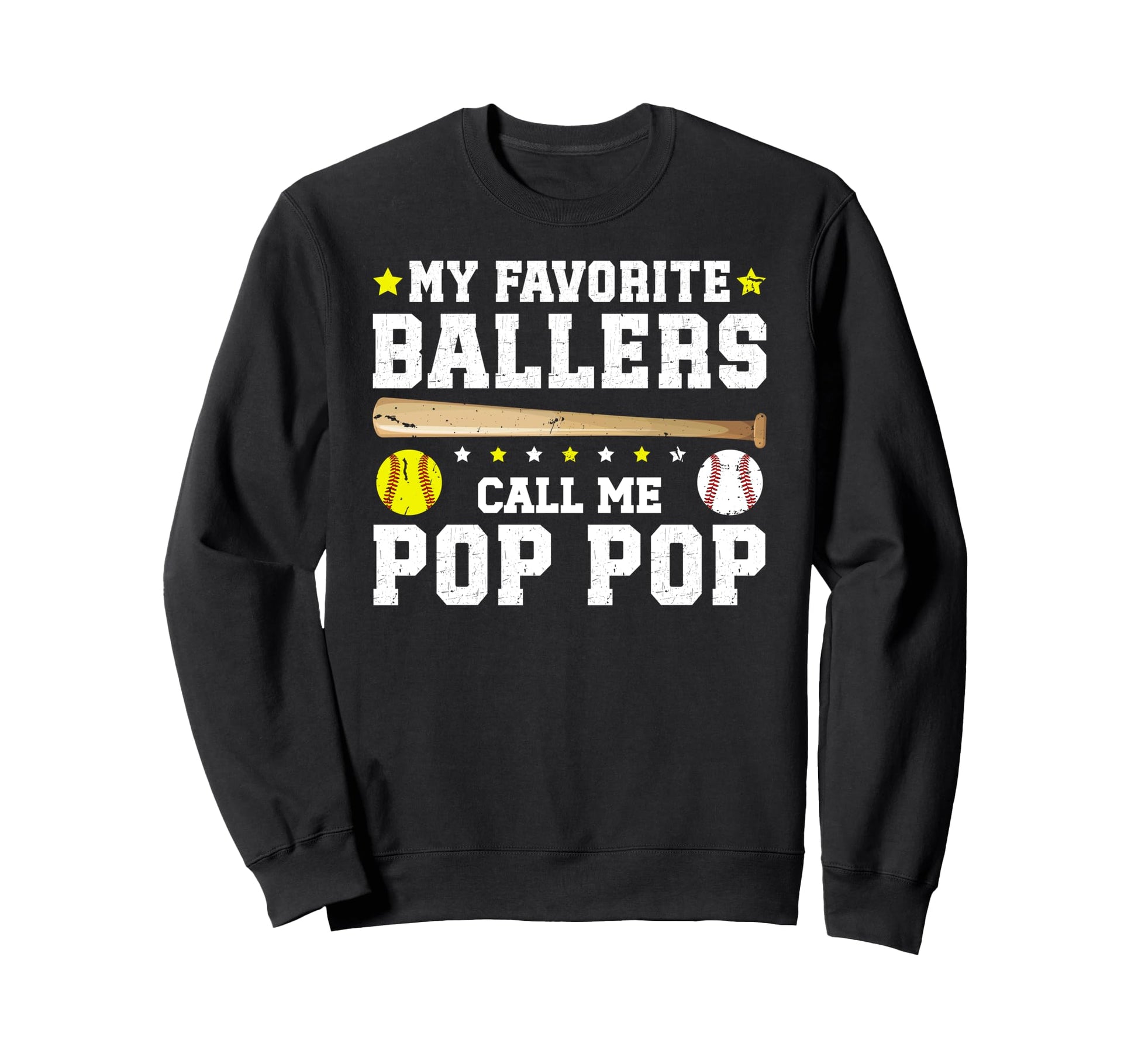 Favorite Ballers Call Me Pop Sweatshirt - Casual Everyday Wear for Adults - T-Shirt, Sweatshirt, Hoodie