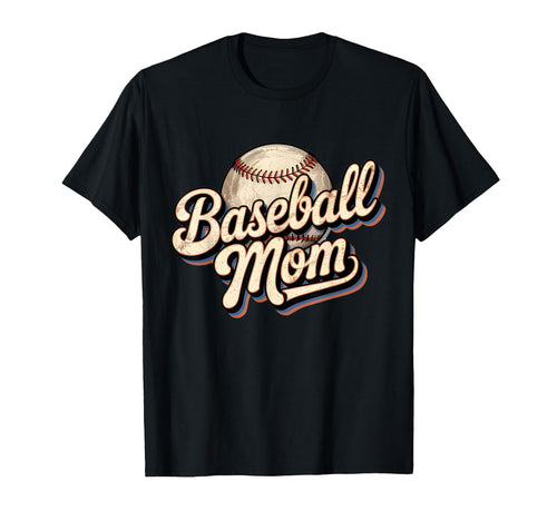 Baseball Mom Funny Sports Support Sports T-Shirt - Custom Art Print Unisex - T-Shirt, Sweatshirt, Hoodie