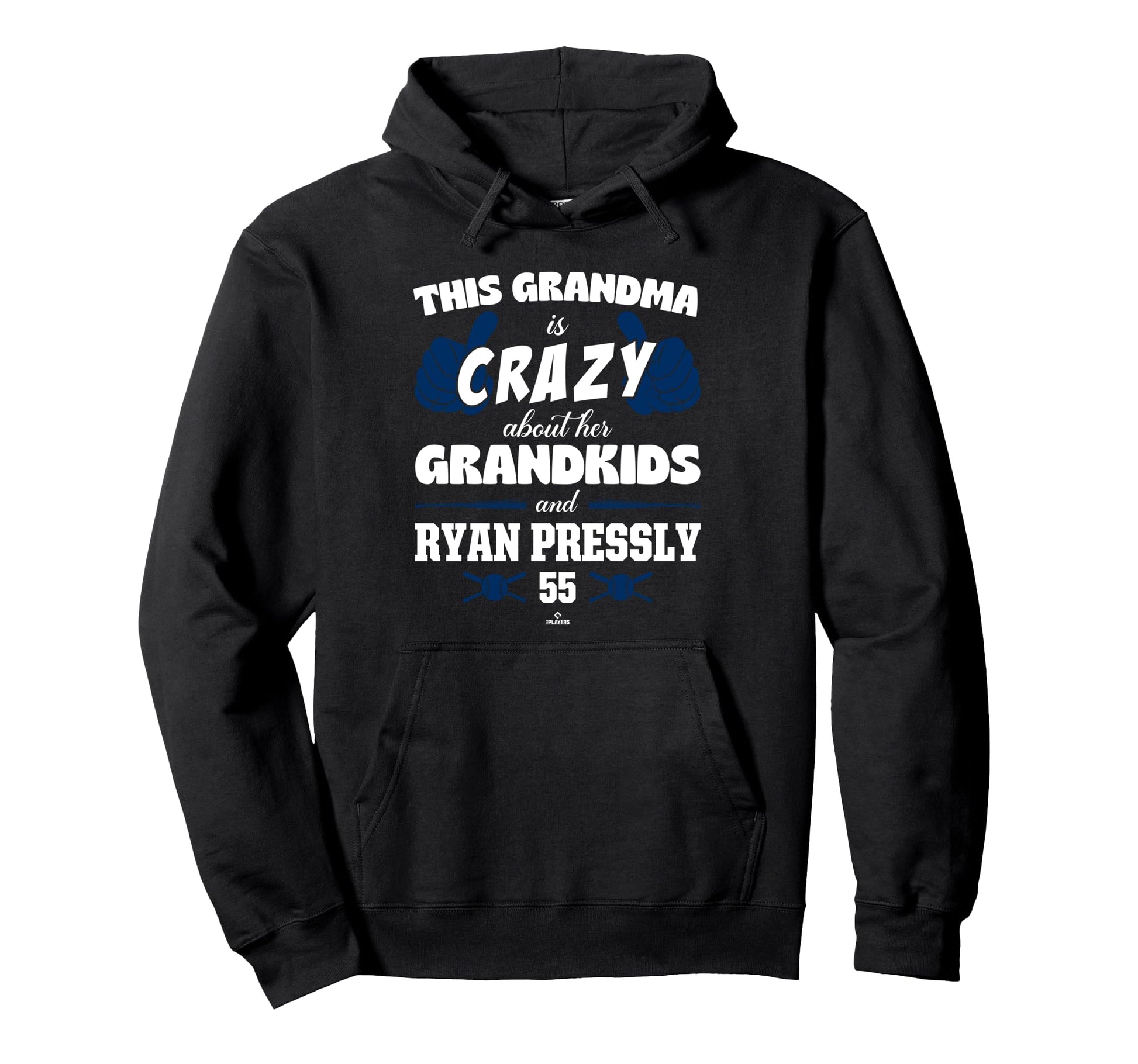 Grandma Crazy Ryan Pressly Houston Hoodie - Graphic Print for Adults - T-Shirt, Sweatshirt, Hoodie