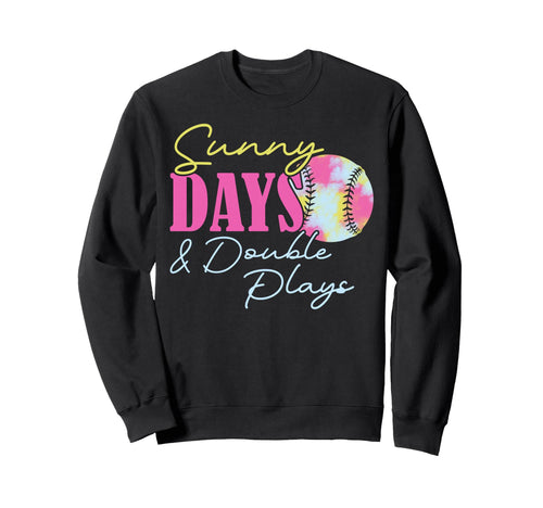 Softball Season Game Day Vibes Sunny Sweatshirt - Minimalist Print Unisex - T-Shirt, Sweatshirt, Hoodie