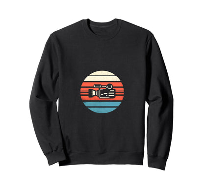 Video Camera Sweatshirt - Minimalist Print for Adults - T-Shirt, Sweatshirt, Hoodie