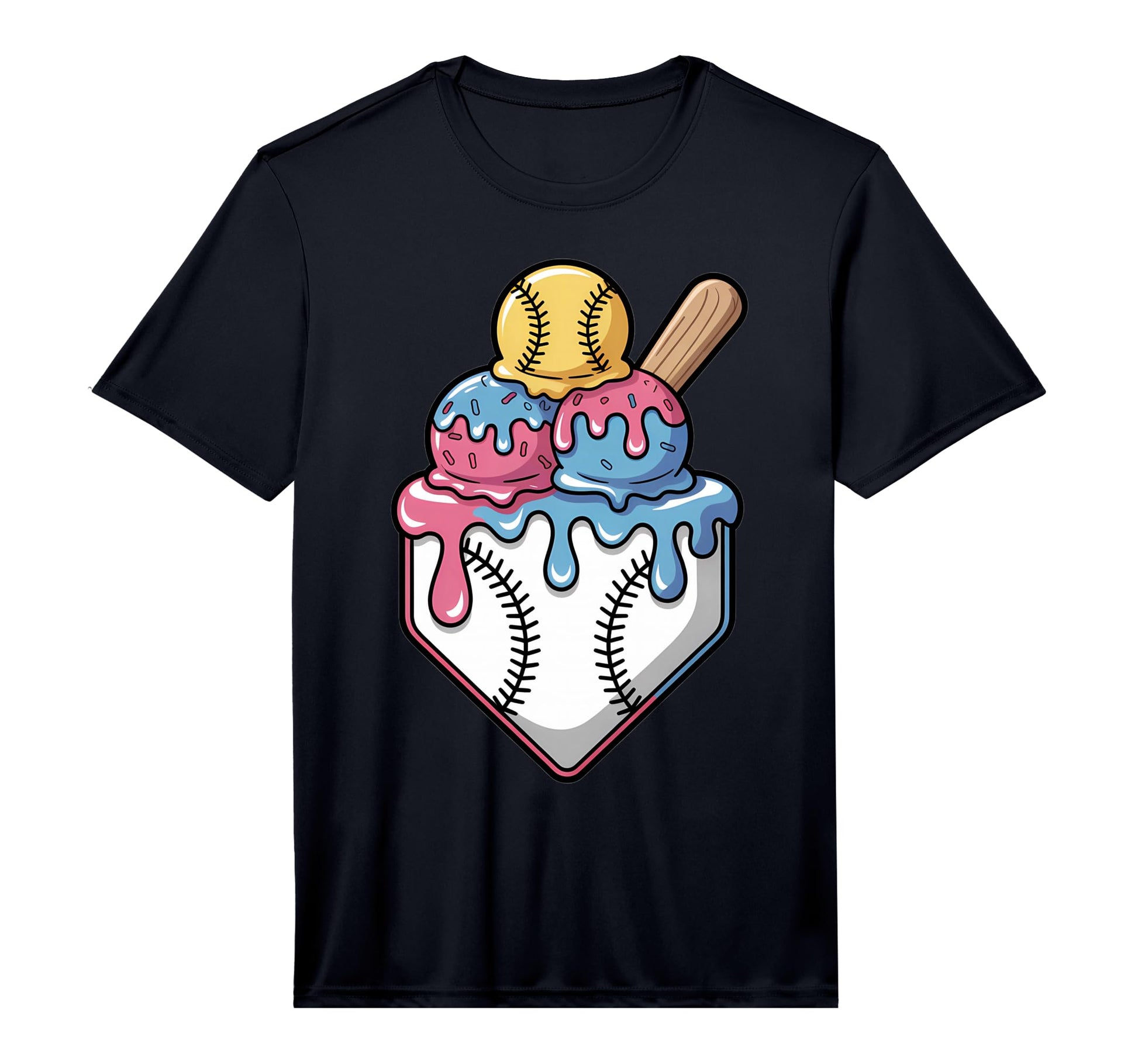 Mens Sprinkle Drip Ice Cream T-Shirt - Aesthetic Graphic for Adults - T-Shirt, Sweatshirt, Hoodie