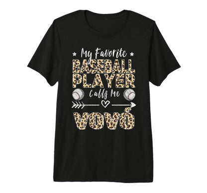 My Favorite Baseball Player Calls Me Vov T-Shirt - Minimalist Print Unisex - T-Shirt, Sweatshirt, Hoodie