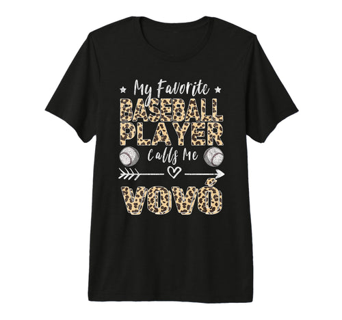 My Favorite Baseball Player Calls Me Vov T-Shirt - Minimalist Print Unisex - T-Shirt, Sweatshirt, Hoodie