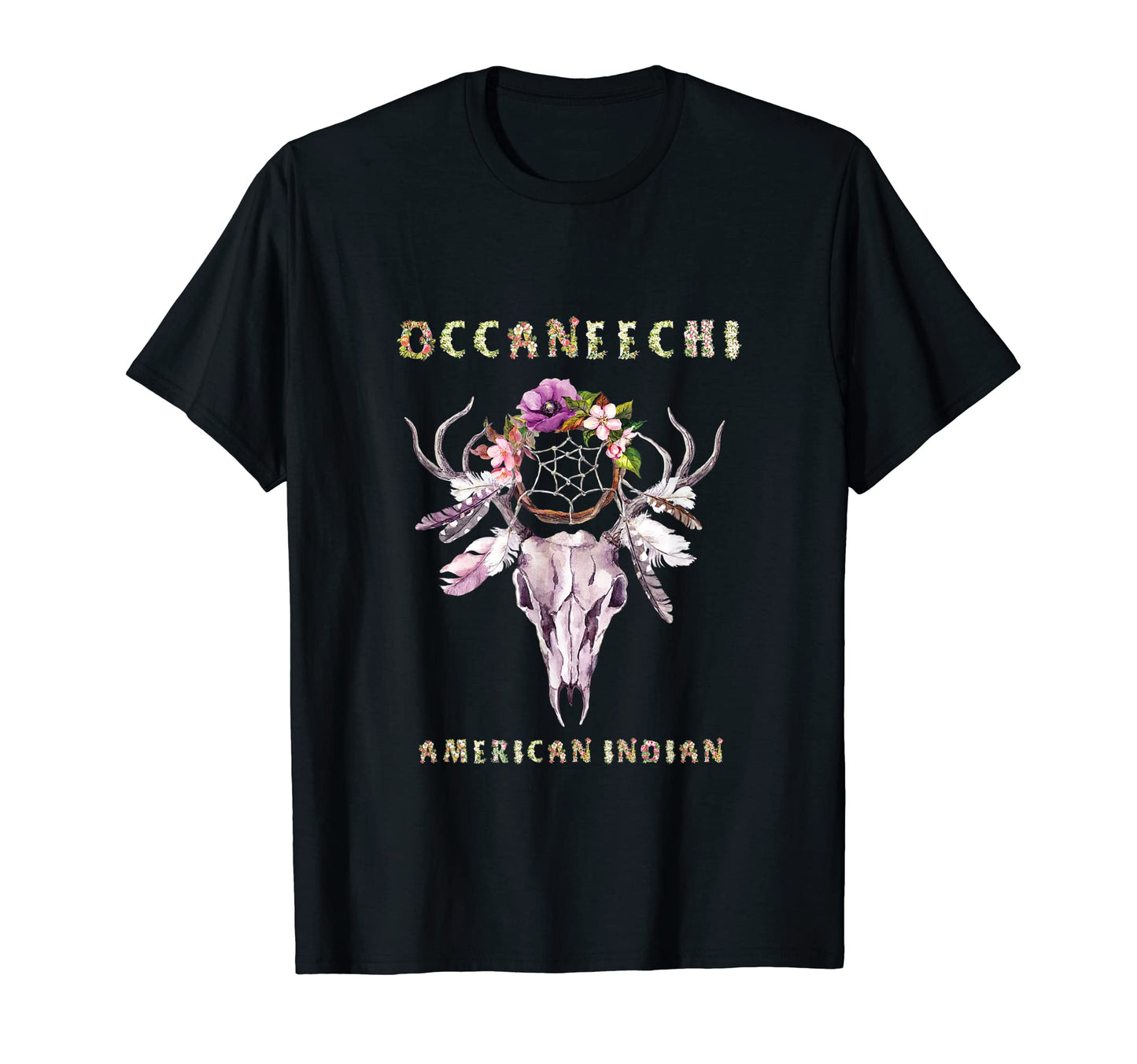 Occaneechi American Indian Tribe Boho T-Shirt - Custom Art Print Men Women - T-Shirt, Sweatshirt, Hoodie