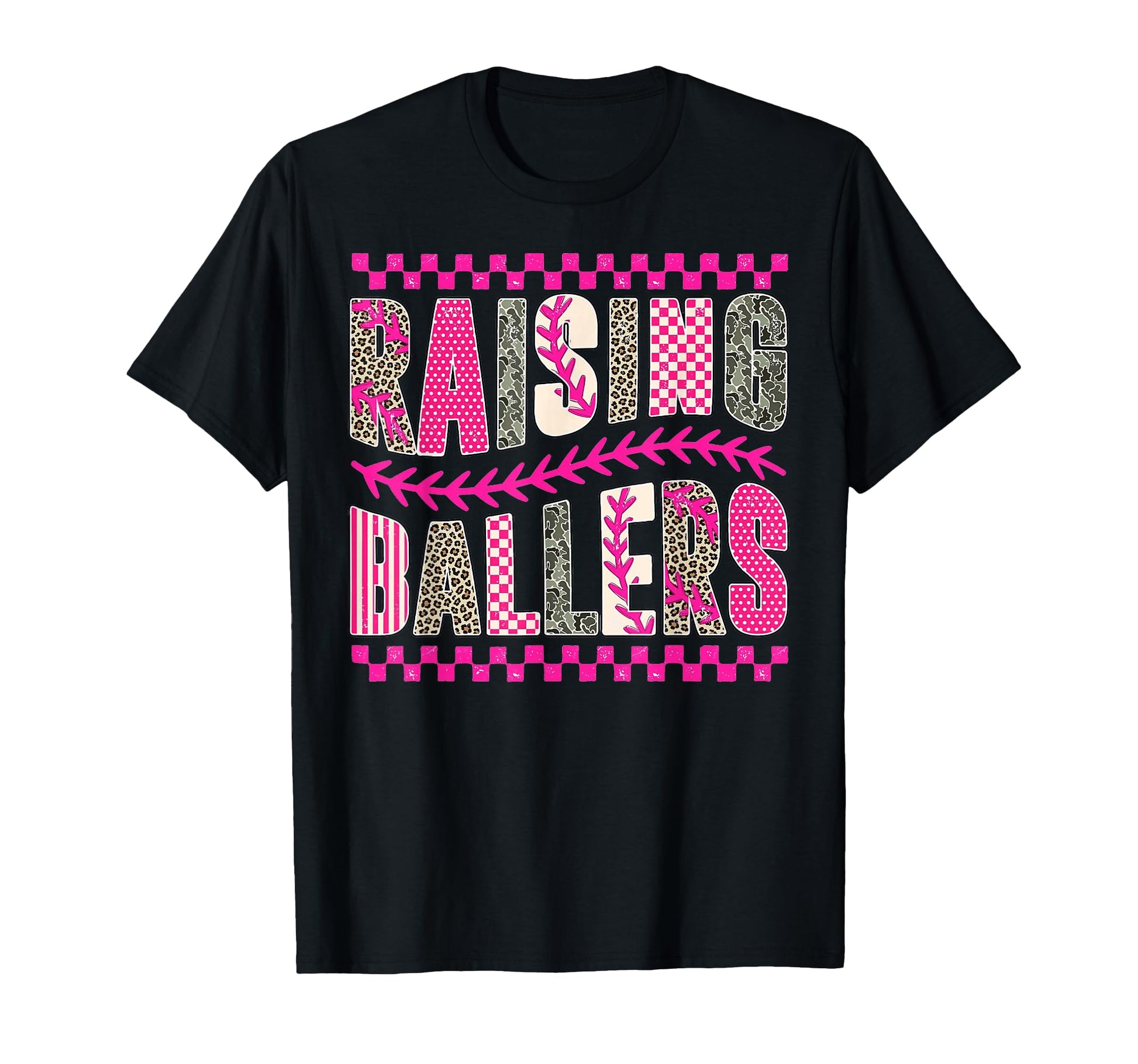 Raising Ballers Fun Sports Mom Baseball T-Shirt - Minimalist Print Unisex - T-Shirt, Sweatshirt, Hoodie