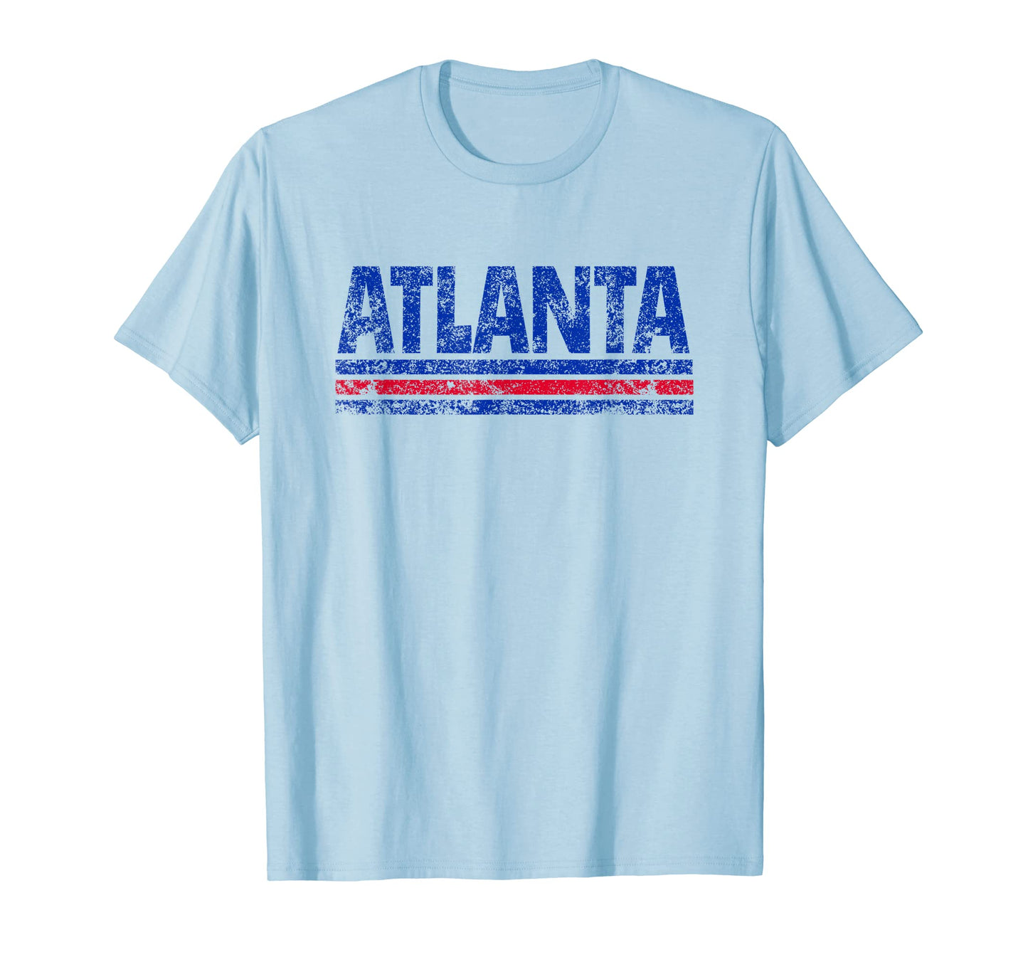 Atlanta Georgia Weathered Stripe T-Shirt - Fun Novelty Design Unisex - T-Shirt, Sweatshirt, Hoodie