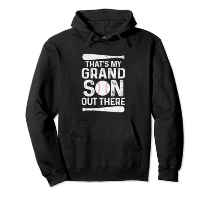 Thats My Grandson Out There Grandpa Hoodie - Custom Art Print Men Women - T-Shirt, Sweatshirt, Hoodie