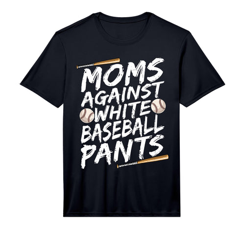 Mens Mom Against White Baseball Pants T-Shirt - Unique Graphic for Adults - T-Shirt, Sweatshirt, Hoodie