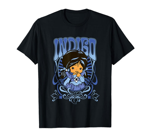 Rainbow Brite Indigo Nouveau Portrait T-Shirt - Graphic Print for Adults - T-Shirt, Sweatshirt, Hoodie