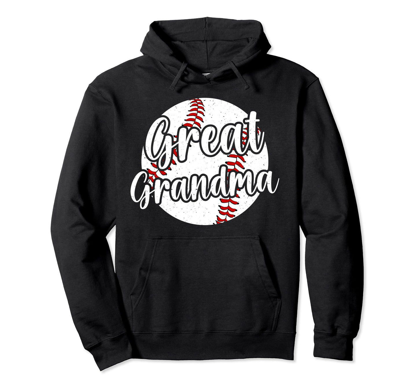 Baseball Great Grandma Baseball Hoodie - Minimalist Print for Adults - T-Shirt, Sweatshirt, Hoodie