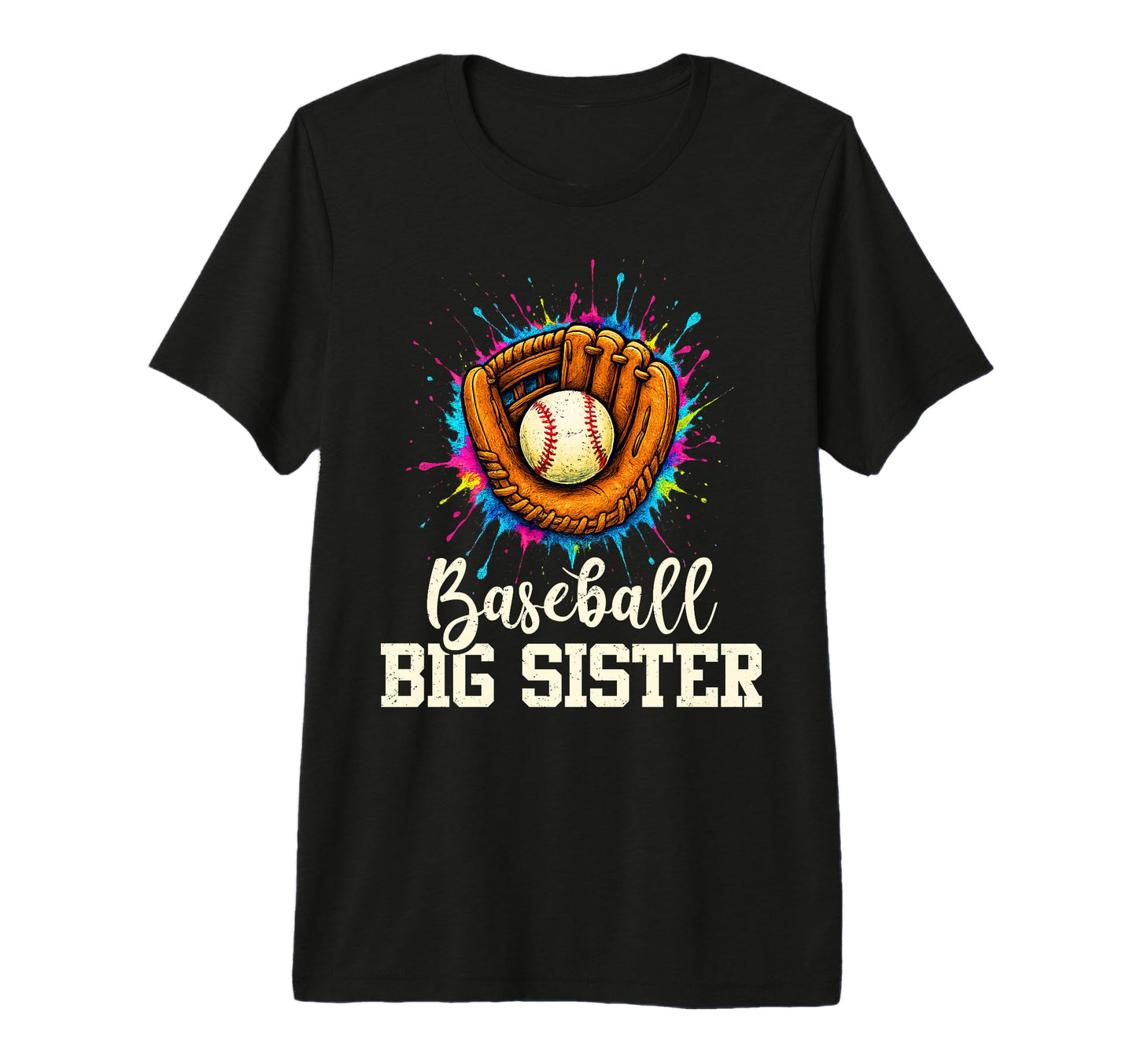 Baseball Big Sister Baseball Player T-Shirt - Aesthetic Graphic for Adults - T-Shirt, Sweatshirt, Hoodie