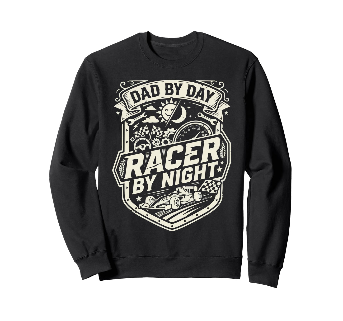 Sim Racing Dad Virtual Racing Sweatshirt - Aesthetic Graphic for Adults - T-Shirt, Sweatshirt, Hoodie