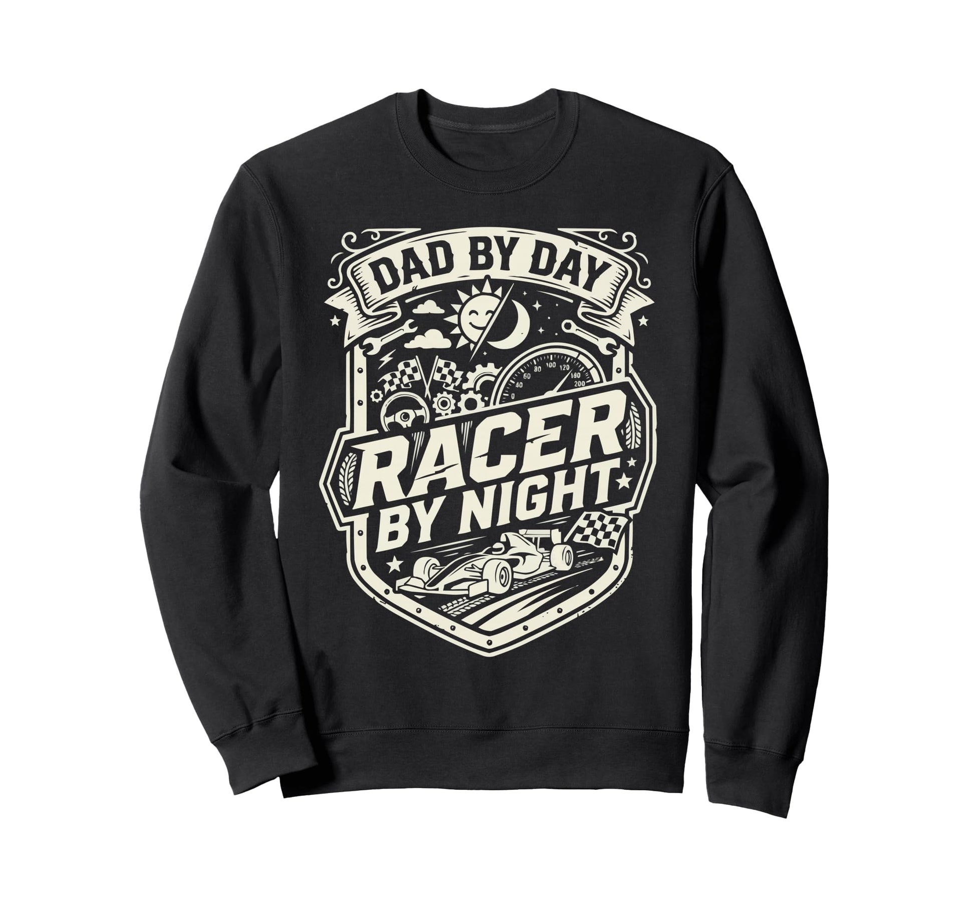 Sim Racing Dad Virtual Racing Sweatshirt - Aesthetic Graphic for Adults - T-Shirt, Sweatshirt, Hoodie