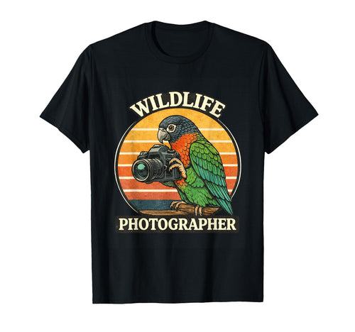 Wildlife Photographer Parrot Bird Nature T-Shirt - Novelty Apparel Unisex - T-Shirt, Sweatshirt, Hoodie