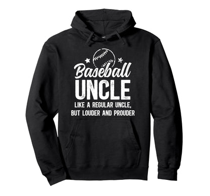 Baseball Uncle Baseball Player Uncle Hoodie - Trendy Graphic Unisex - T-Shirt, Sweatshirt, Hoodie