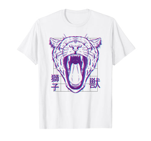 Tiger Vaporwave Aesthetic Japanese Japan T-Shirt - Graphic Print Men Women - T-Shirt, Sweatshirt, Hoodie
