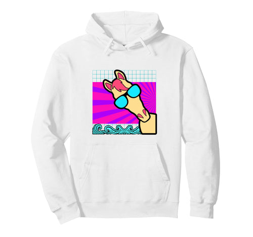 Aesthetic Vaporwave Outfits Horse Hoodie - Custom Art Print Unisex - T-Shirt, Sweatshirt, Hoodie