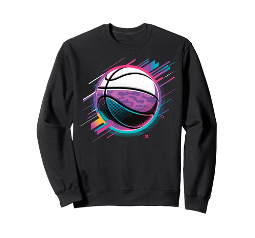 Colorful Basketball Ball Basketball Sweatshirt - Novelty Apparel Unisex - T-Shirt, Sweatshirt, Hoodie