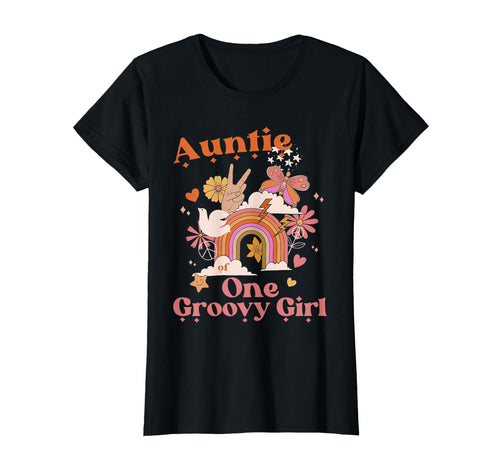 Auntie One Groovy Boho Hippie Rainbow T-Shirt - Fun Novelty Design Unisex - T-Shirt, Sweatshirt, Hoodie