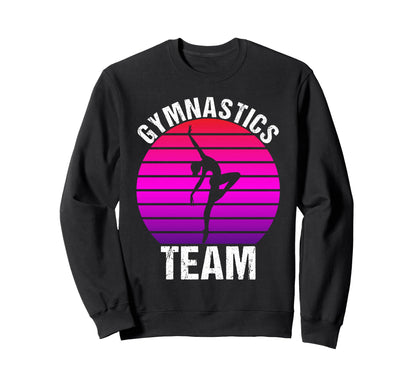 Team Gymnastics Game Day Sports Parent Sweatshirt - Novelty Apparel Unisex - T-Shirt, Sweatshirt, Hoodie