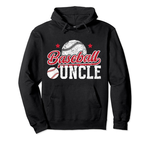 Baseball Uncle Best Uncle Baseball Hoodie - Unique Graphic Men Women - T-Shirt, Sweatshirt, Hoodie