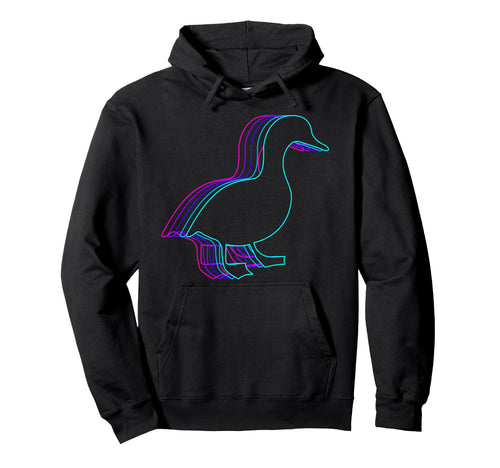 Ducks Animal Vaporwave Hoodie - Graphic Print Unisex - T-Shirt, Sweatshirt, Hoodie