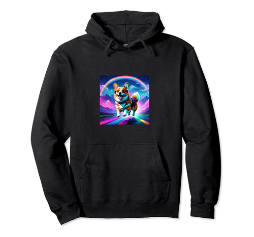 Corgi Rainbow Hoodie - Novelty Apparel Men Women - T-Shirt, Sweatshirt, Hoodie
