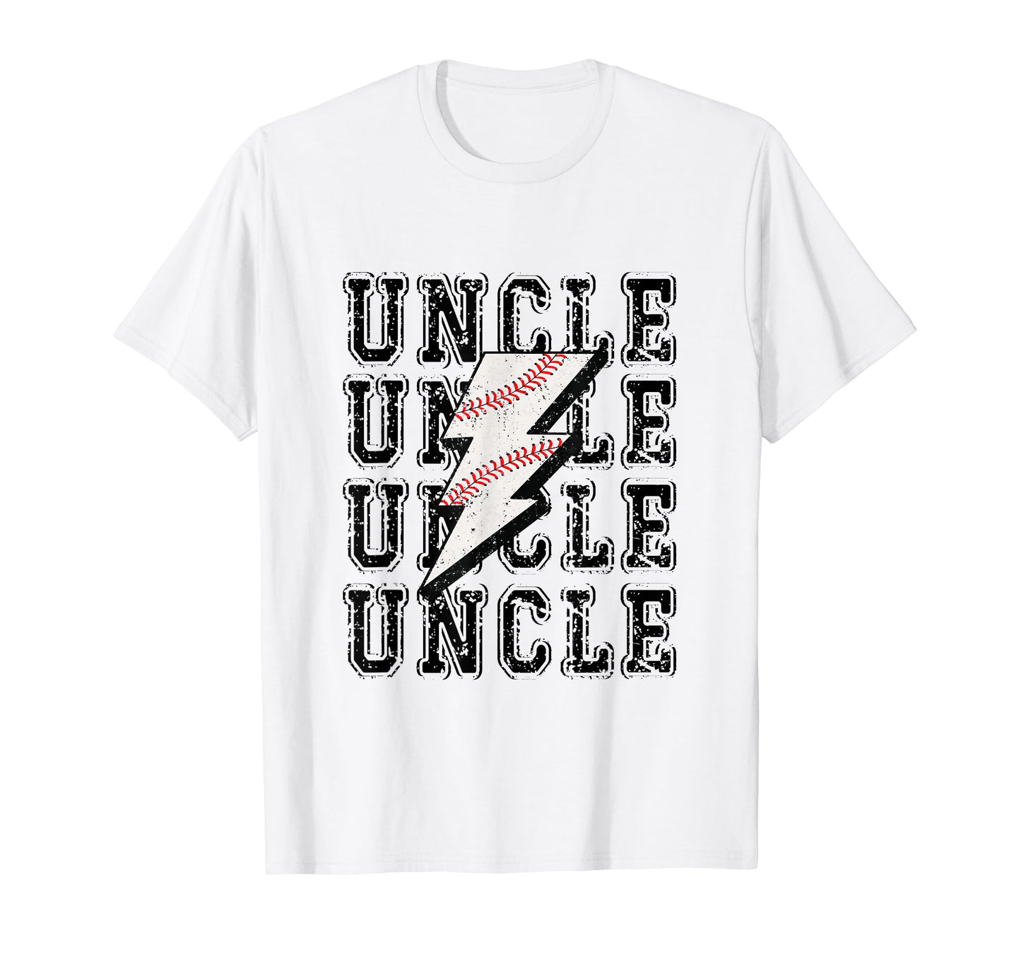 Baseball Uncle Lightning Bolt T-Shirt - Aesthetic Graphic Unisex - T-Shirt, Sweatshirt, Hoodie