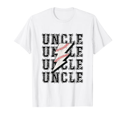 Baseball Uncle Lightning Bolt T-Shirt - Aesthetic Graphic Unisex - T-Shirt, Sweatshirt, Hoodie