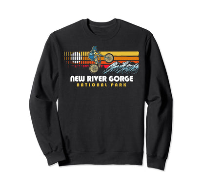 80S New River Gorge National Park Sweatshirt - Minimalist Print Unisex - T-Shirt, Sweatshirt, Hoodie