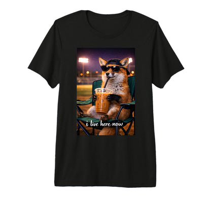 Funny Fox Ballfield Baseball T-Shirt - Casual Everyday Wear Men Women - T-Shirt, Sweatshirt, Hoodie
