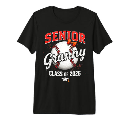 Senior Granny 2026 Baseball Mama T-Shirt - Streetwear Style for Adults - T-Shirt, Sweatshirt, Hoodie