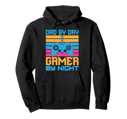 Dad Day Gamer Night Gaming Father Hoodie - Streetwear Style for Adults - T-Shirt, Sweatshirt, Hoodie