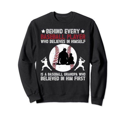 Baseball Grandpa Proud Grandpa Sweatshirt - Novelty Apparel Men Women - T-Shirt, Sweatshirt, Hoodie